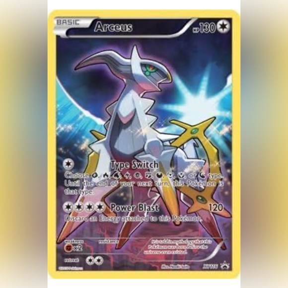 Arceus XY116 Mythical Collection Promo XY Black Star Promos Rare Gold Metal New - Picture 1 of 3